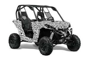 Can-Am Maverick 1000 X RS R Graphic Kit - 2013-2016 Digicamo White