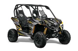 Can-Am Maverick 1000 X RS R Graphic Kit - 2013-2016 Nuke Yellow