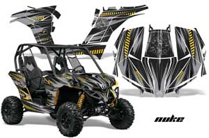 Can-Am Maverick 1000 X RS R Graphic Kit - 2013-2016 Nuke Yellow
