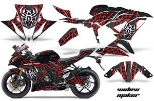 Kawasaki 636 ZX6-R Ninja Graphic Kit - 2013-2016 Widow Maker Red