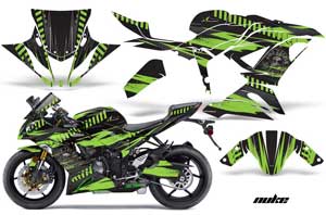 Kawasaki 636 ZX6-R Ninja Graphic Kit - 2013-2016 Nuke Green