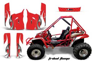 Honda Odyssey FL350 Graphic Kit - 1985 Tribal Flame Red