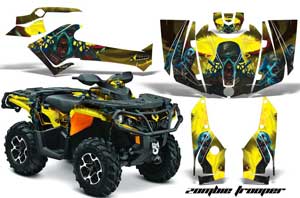 Can Am Outlander 500 / 650 / 800 / 800R / 1000 XT-P ATV Custom Graphic Kit - 2013-2016
