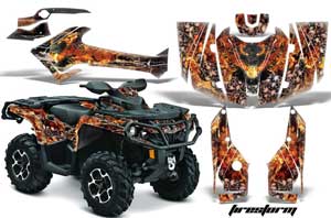 Can Am Outlander 500 / 650 / 800 / 800R / 1000 XT-P ATV Custom Graphic Kit - 2013-2016