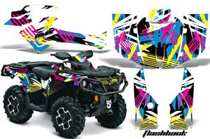 Can Am Outlander 500 / 650 / 800 / 800R / 1000 XT-P ATV Custom Graphic Kit - 2013-2016