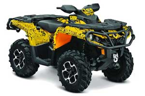 Can Am Outlander XMR / MAX / XT ATV Graphic Kit - 2006-2011 Meltdown Yellow