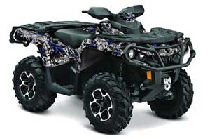 Can Am Outlander XMR / MAX / XT ATV Graphic Kit - 2006-2011 Northstar Blue