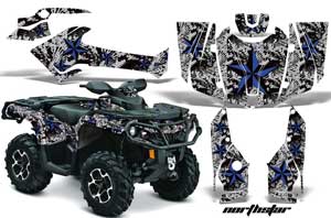 Can Am Outlander XMR / MAX / XT ATV Graphic Kit - 2006-2011 Northstar Blue