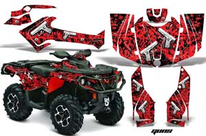 Can Am Outlander XMR 800R ATV Custom Graphic Kit - 2006-2012