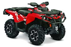 Can Am Outlander XMR / MAX / XT ATV Graphic Kit - 2006-2011 Tribe Red