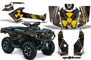 Can Am Outlander XMR / MAX / XT ATV Graphic Kit - 2006-2011 Meltdown Yellow