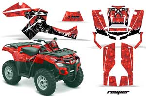Can Am Outlander EFI 500 / 650 ATV Graphic Kit - 2012-2015 Reaper Red