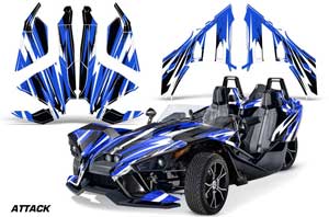 Polaris Slingshot SL Graphic Kit - All Years Up To 2020 Attack Blue
