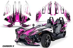 Polaris Slingshot SL Graphic Kit - All Years Up To 2020 Carbon X Pink