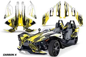 Polaris Slingshot SL Graphic Kit - All Years Up To 2020 Carbon X Yellow