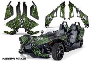 Polaris Slingshot SL Graphic Kit - All Years Up To 2020 Widow Maker Green