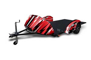 Ultimate Slingshot Trailer Graphic Kit - All Years Attack Red