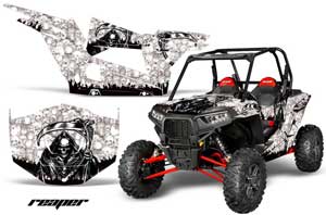 Polaris RZR 1000 XP 2 Door Graphic Kit - 2013-2016 Reaper White