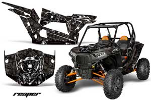 Polaris RZR 1000 XP 2 Door Graphic Kit - 2013-2016 Reaper Black