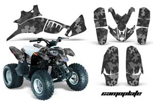 Polaris Predator 90 ATV Graphic Kit - 2002-2011 Camoplate Black