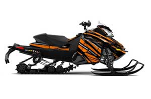 Ski Doo Rev XS Sled Graphic Kit - 2013-2014 In Line Orange