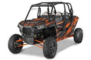 Polaris RZR 1000 XP 4 Door Graphic Kit - 2013-2016 Nuke Orange