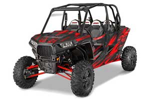 Polaris RZR 1000 XP 4 Door Graphic Kit - 2013-2016 Nuke Red