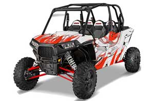 Polaris RZR 1000 XP 4 Door Graphic Kit - 2013-2016 Tribal Flames Red