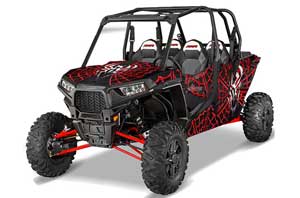 Polaris RZR 1000 XP 4 Door Graphic Kit - 2013-2016 Widow Maker Red