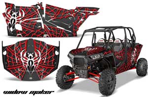 Polaris RZR 1000 XP 4 Door Graphic Kit - 2013-2016 Widow Maker Red