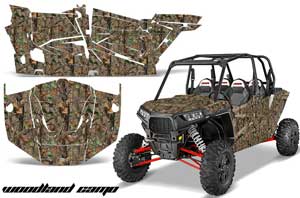 Polaris RZR 1000 XP 4 Door Graphic Kit - 2013-2016 Woodland Camo Camo