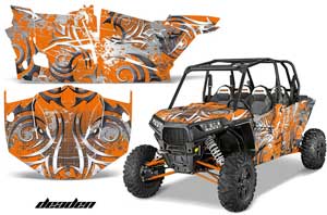 Polaris RZR 1000 XP 4 Door Graphic Kit - 2013-2016 Deaden Orange