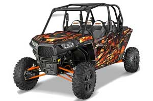 Polaris RZR 1000 XP 4 Door Graphic Kit - 2013-2016 Firestorm Black
