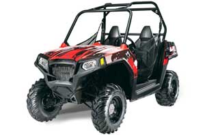 Polaris RZR 570 Graphic Kit - All Years Carbon X Red