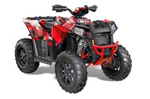 Polaris Scrambler XP 850 / 1000 ATV Graphic Kit - 2013-2016 Carbon X Red