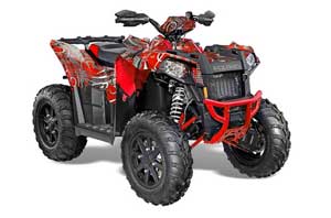 Polaris Scrambler XP 850 / 1000 ATV Graphic Kit - 2013-2016 Deaden Red