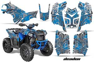 Polaris Scrambler XP 850 / 1000 ATV Graphic Kit - 2013-2016 Deaden Blue