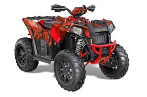 Polaris Scrambler XP 850 / 1000 ATV Graphic Kit - 2013-2016 Fire Camo