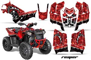 Polaris Scrambler XP 850 / 1000 ATV Graphic Kit - 2013-2016 Reaper Red