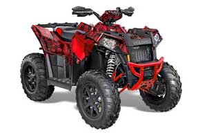 Polaris Scrambler XP 850 / 1000 ATV Graphic Kit - 2013-2016 Widow Maker Red