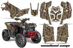 Polaris Scrambler XP 850 / 1000 ATV Graphic Kit - 2013-2016 Woodland Camo