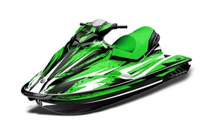 Sea Doo GTI Sitdown Jet Ski Graphic Kit 2006-2010 Attack Green