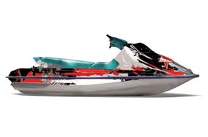 Sea Doo Bombardier GTS Jet Ski Graphic Kit - 1992-1997 Street Star Red