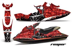 Sea Doo Bombardier GSX Jet Ski Graphic Kit - 1996-1999 Reaper Red