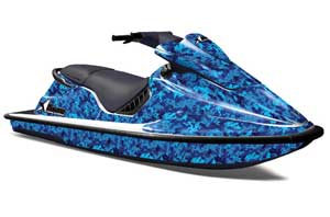 Sea Doo XP Bombardier Jet Ski Graphic Kit - 1994-1996 Digi Camo Blue