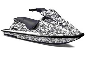 Sea Doo XP Bombardier Jet Ski Graphic Kit - 1994-1996 Digi Camo White