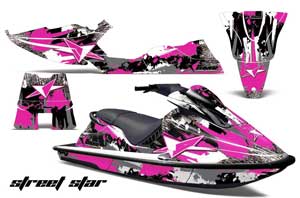 Sea Doo XP Bombardier Jet Ski Graphic Kit - 1994-1996 Street Star Pink