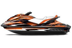 Sea Doo GTI / GTR / GTS Sitdown Jet Ski Graphic Kit - 2011-2018 Attack Orange