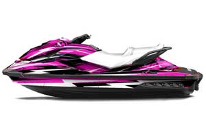 Sea Doo GTI / GTR / GTS Sitdown Jet Ski Graphic Kit - 2011-2018 Attack Pink