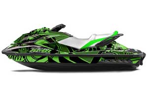 Sea Doo GTI / GTR / GTS Sitdown Jet Ski Graphic Kit - 2011-2018 Conspiracy Green